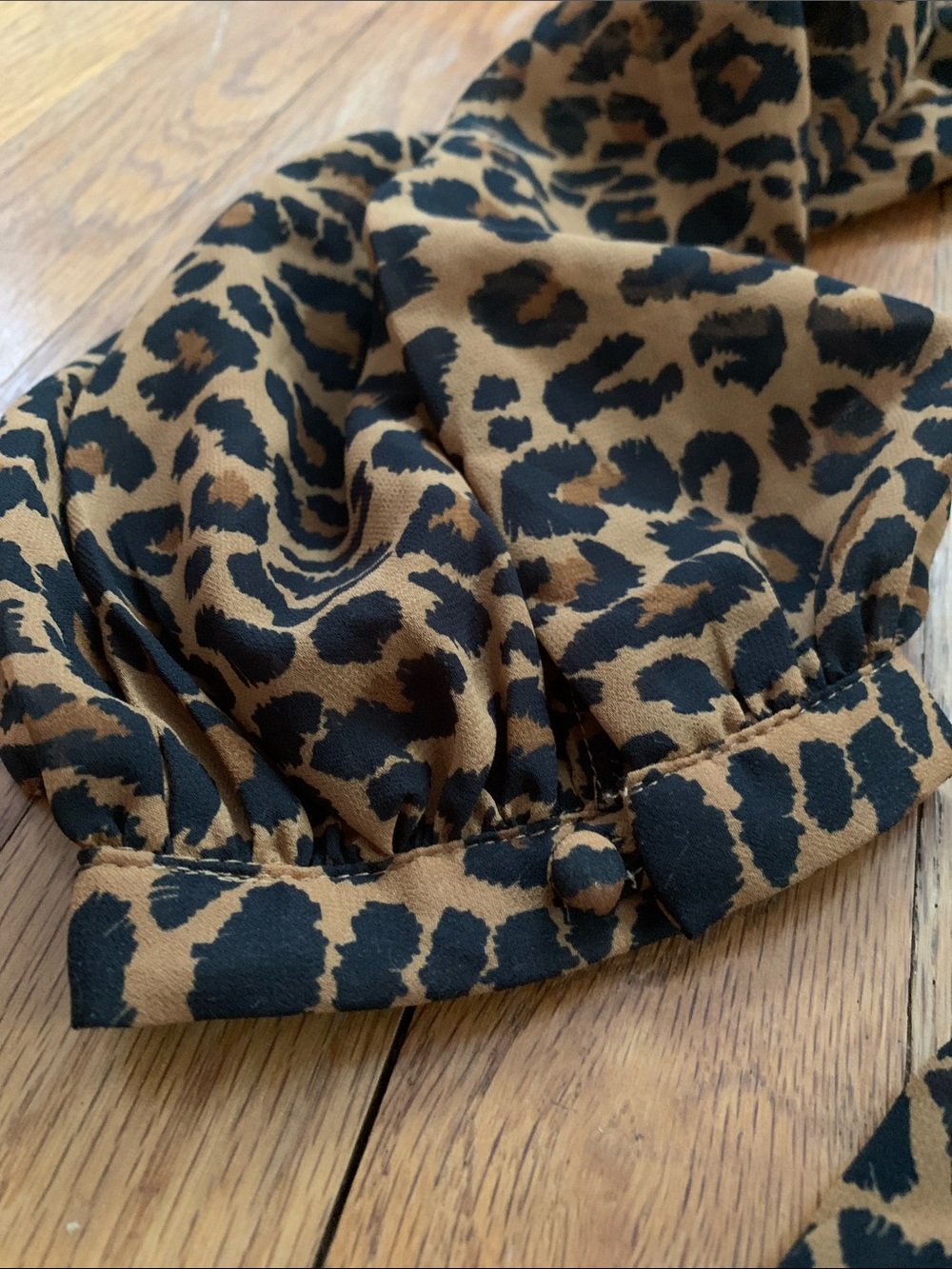 Sheer Leopard Print Babydoll Dress 8/10 - Picture 16 of 16